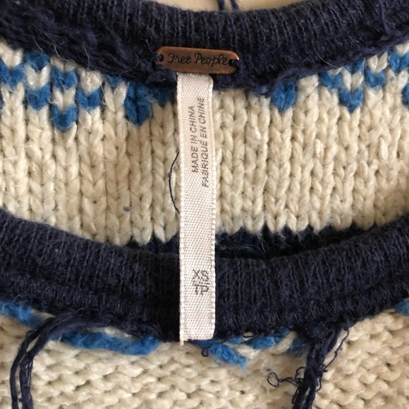 Free People Distressed Fair Isle Sweater - Picture 8 of 8